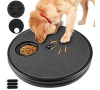 BAIFULAI Dog Scratching Board with Treat Box, Claw Grinder for Dogs, Built-in 6-Compartment Food Store, 360° Rotation, Alternative to Claw Clippers and Grinders