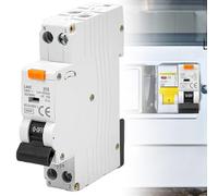 BAIFULAI FI Circuit Breaker, B16 1P+N 6kA FI/LS Switch 230V 30mA Circuit Breaker 2-Pin Residual Current Circuit Breaker FI Switch with RCBO Type A Curve B DIN Rail Mounting