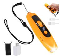 BAIFULAI Rechargeable Referee Whistle, Portable Emergency Whistle, 3 Tones and 2 LED Light Modes, Durable, Multi-Purpose Electronic Whistle for Trainers, Police, Teachers, Yellow