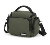 BAIGIO Camera Bag for DSLR SLR, Camera Case Waterproof, Cross Body Bag, Sling Bag with Adjustable Shoulder Strap Compatible with Canon, Sony, Nikon, Panasonic and More(Moss Green)