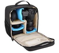 BAIGIO Camera Insert Bag Inner Case High-Capacity Shockproof and Water-resistant DSLR SLR Camera Inner Bag Foldable Protective Bag Inner Camera Organizer with Handle (Black 2)