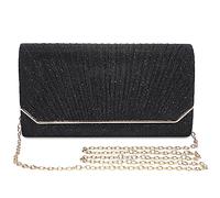 BAIGIO Clutch Bags for Women, Sparkly Evening Bag, Women's Clutches, Sequin Handbag, Glitter Shoulder Bag, Small Evening Bags for Party Prom Wedding Bridal Bag Ladies Clutch Bags (Black)