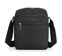 BAIGIO Men's Shoulder Bag Small Crossbody Bag Mens Nylon Messenger Package Oxford Business Sack Black Men's Casual Package Shoulder Bag With Pockets Mens Crossbody Handbag for Work Travel Outdoor B