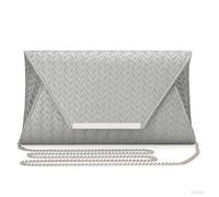 BAIGIO Women Evening Clutch Elegant Wedding Prom Formal Party Handbags Purses Phone Bags Shoulder Cross Body Bag (#2-silver)