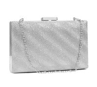 BAIGIO Women's Clutches Silver Gold Clutch Bag for Women Wedding Sparkly Glitter Evening Bag Textured Party Handbag
