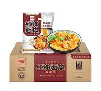 Baijia A-Kuan Hot and Sour Flavour Sichuan Spicy Broad Noodles 115g (Pack Of 20) 红油面皮