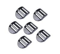 Baikeen Ladder Lock Slider 20mm,25mm,32mm,38mm,50mm Plastic Ladderlock Slider Buckle Ladder Sliders Adjustable Lock Ladder Adjuster for Backpack,Webbing,Straps,Bags (32mm - 6pieces)