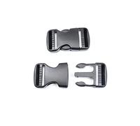 Baikeen Plastic Side Release Buckles 15mm/20mm/25mm/32mm/38mm/50mm Heavy Duty Buckle Clips Belt Snap Clasp Backpack Buckle Replacement Dual Adjustable No Sewing(32mm,2 sets)