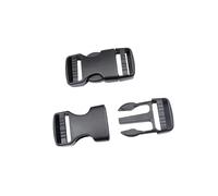 Baikeen Plastic Side Release Buckles,15mm/20mm/25mm/32mm/38mm/50mm Heavy Duty Plast Buckle Clips Belt Snap Clasp Backpack Buckle Replacement Dual Adjustable No Sewing(25mm,2sets)