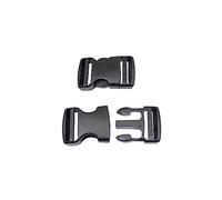 Baikeen Plastic Side Release Buckles,15mm/20mm/25mm/32mm/38mm/50mm Heavy Duty Plastic Buckle Clips Belt Snap Backpack Buckle Replacement Dual Adjustable No Sewing(38mm,2sets)