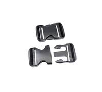 Baikeen Plastic Side Release Buckles 15mm/20mm/25mm/32mm/38mm/50mm Heavy Duty Plastic Buckle Clips Belt Snap Clasps Backpack Buckle Replacement Dual Adjustable No Sewing(50mm,2sets)