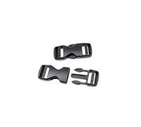 Baikeen Side Release Buckles 15mm/20mm/25mm/32mm/38mm/50mm Heavy Duty Plastic Buckle Clips Belt Snap Clasp Backpack Buckle Replacement Dual Adjustable No Sewing for Strap 20mm(20mm,2 Sets)
