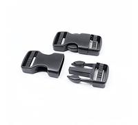 Baikeen Side Release Buckles 25mm Heavy Duty Dual Adjustable Plastic Buckle Clips Backpack Belt Buckle Replacement Clips No Sewing(2 Sets)