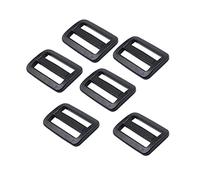 Baikeen Tri glide Slider 32mm Strong Plastic Tri Glide Slides Adjustable Slide Buckle Strap sliders Adjusters for Backpack Belt Strap Black