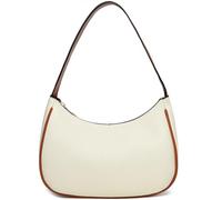 BAIKELI Crescent Shoulder Bags for Women Small Shoulder Purse Handbag Retro Classic Clutch Hobo Tote Bag Underarm Purse, Cream White/Brown, S