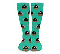 BAIKUTOUAN Mole Potholing Sport Socks for Women Men Over The Calf Socks High Tights Thick Stockings