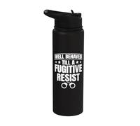 Bail Enforcement Agent BEA Fugitive Recovery Agent Stainless Steel Insulated Water Bottle