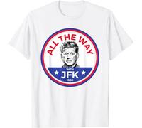 BAILAI JFK Campaign President John F Kennedy T-Shirt-L Black