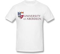 BAILANSI Men's University of Aberdeen Logo T Shirt Black Size L