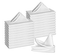 Bailarina 40 Pack Silver Satin Napkins,17x17 Inches Wedding Napkins Square Soft Silky Table Napkins Bulk Decorative Elegant Cloth Napkin for Party Decoration, Banquet,Wedding,Graduation