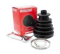 Bailcast CVS18 Universal Split Constant Velocity Joint Gaiter Boot Replacement Kit, Black
