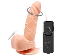 Baile Barbara Mark - Realistic Rotating Vibrator - 15cm (Natural)