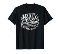 Bailey Bros. Building & Loan Bedford Falls, NY White Print T-Shirt