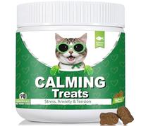 Bailey & Buddies Calming Cat Treats - 100% Natural Soft Chews to Reduce Stress, Fear & Aggression - Anxiety Relief for Cats of All Breeds & Ages - Soothes Nervous, Hyperactive & Stressed Cats