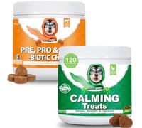 Bailey & Buddies Gut & Calm Duo for Dogs - Probiotics + Calming Chews Bundle | Digestive, Anxiety & Stress Support for Small, Medium & Large Dogs