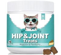 Bailey & Buddies Hip and Joint Supplement for Cats, 90 Soft Chews with Glucosamine, Chondroitin, MSM and Green-Lipped Mussel, Joint Support for Senior Cats and All Breeds - Salmon Flavor