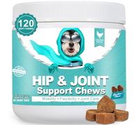 Bailey & Buddies Hip and Joint Supplement for Dogs, 120 Soft Chews with Glucosamine, Chondroitin, MSM and Green-Lipped Mussel, Joint Support for Senior Dogs and All Breeds - Chicken Flavor