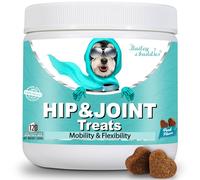 Bailey & Buddies Hip & Joint Supplement for Dogs - Natural Glucosamine, Chondroitin, MSM, Omega 3 & Turmeric | Mobility Aid for Senior Dogs | Arthritis & Joint Pain Relief Soft Chews