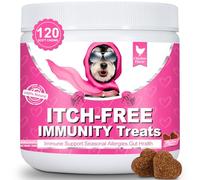 Bailey & buddies ITCH-FREE Allergy Relief Chews for Dog - 120 Soft Chews with Omega-3 and Probiotics - Soothe Itchy Skin, Paws, Ears -Seasonal Allergy Support for Itching, Scratching and Hot Spots