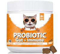 Bailey & Buddies Probiotic Cat Supplements- Natural Pumpkin Powder for Healthy Gut & Sensitive Tummy. Reduces Scooting, Loose Stools, Smelly, Itchy Ears for Small, Medium Cats