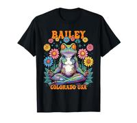 Bailey Colorado USA Psychedelic Frog Zen Chill Design T-Shirt