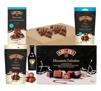 Baileys Chocolate Hamper - Includes Chocolate Collection Box, Salted Caramel Bar, Pouch, & Original Irish Cream- Christmas, Valentine's Day, Mother's Day