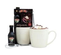 Baileys Hot Chocolate Gift Set - Official Baileys Irish Cream Liqueur 50ml, Hot Chocolate Powder, Mug, Mini Whisk - Christmas Chocolate Gifts for Women, Men, Valentines, Mum Gifts for Mothers Day