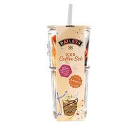Baileys Iced Coffee - Baileys Glass, Drinking Straw and Coffee