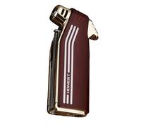BAILEYU Pipe Lighter Soft Flame with 3 Pipe Cleaner Tools Refillable Butane Vintage Antique Style for Fireplace Candle Camping BBQ(Without Gas),Red