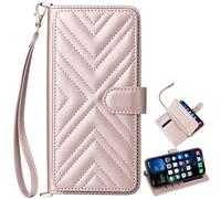 BAILI for Doro 8100/Doro 8200 Phone Case, Flip Leather Wallet Cover with 6 Card Slots Kickstand Magnetic for Doro 8100/Doro 8200-Pink