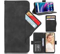 BAILI Leather Phone Case Compatible with Redmi K90 Pro Max 5G, Wallet Magnetic Cover with Credit Card Slots and Flip Stand, Black