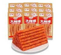 BaiLi Snacky Spicy Strips 52g*3 Pcs Spicy Strips Bulk Food Chinese Snacks Latiao Spicy Gluten Strips, Soy Products,Vegetarian Food Classic Spicy
