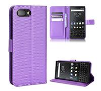 BAILI Wallet Case for Blackberry Key2 Case, Diamond Leather Phone Case Compatible with Blackberry Key2, Credit Card Slots and Flip Stand, Diamond04