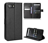 BAILI Wallet Case for Blackberry Key2 Case, Diamond Leather Phone Case Compatible with Blackberry Key2, Credit Card Slots and Flip Stand, Diamond01
