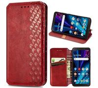 BAILI Wallet Case for TCL K70 5G, Kickstand, Magnetic Closure, Card Slot, Plaid Cover for TCL K70 5G-01