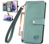 BAILI Zipper Pocket Case for Motorola Moto G06 Power, RFID Blocking Identity Theft Protection Wallet for Motorola Moto G06 Power-005