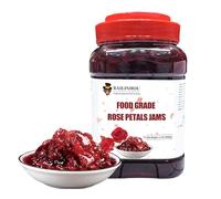 BAILINHOU rose syrup jam 35oz/1kg, food grade rose petal jams, jellies & preserves flavoring edible rose water