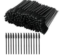 Bailinks 100 Pcs Disposable Eyelash Brushes, Black Disposable Mascara Wands Eyebrow Brush Eyelash Comb for Eye Lash Eyebrow Eyelash Extensions Makeup Brush Tool Kits