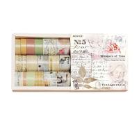 Bailinks Vintage Washi Tape Set for Scrapbooking,20 Rolls Decorative Masking Tape Multi-pattern Scrapbook Tape Stickers for DIY Crafts Bullet Journals Planners,Gift Wrapping Decoration