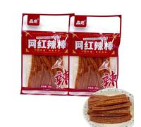 BaiLiSnacky Chinese Spicy Strips Snack Pack 92 * 2bag La Tiao Classic Mala Flavour Soft & Chewy Texture Vegan School Lunch Office Travel